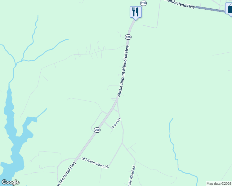 map of restaurants, bars, coffee shops, grocery stores, and more near Jessie Dupont Memorial Highway in Burgess