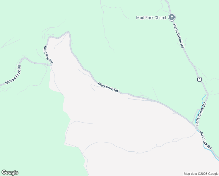 map of restaurants, bars, coffee shops, grocery stores, and more near Dingess Mountain Road in Verdunville