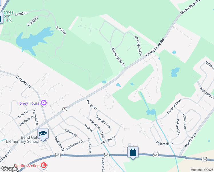 map of restaurants, bars, coffee shops, grocery stores, and more near 3059-3199 Green River Road in Henderson