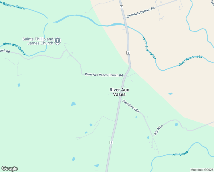 map of restaurants, bars, coffee shops, grocery stores, and more near 18905 Staabtown Road in Ste. Genevieve