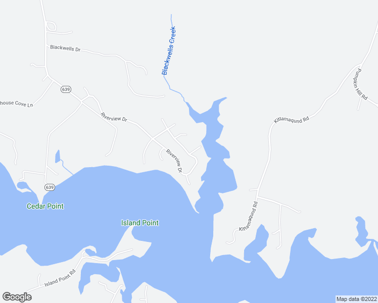 map of restaurants, bars, coffee shops, grocery stores, and more near 726 Riverview Drive in Heathsville