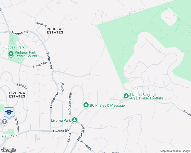 map of restaurants, bars, coffee shops, grocery stores, and more near 1555 Pebblebrook Court in Walnut Creek