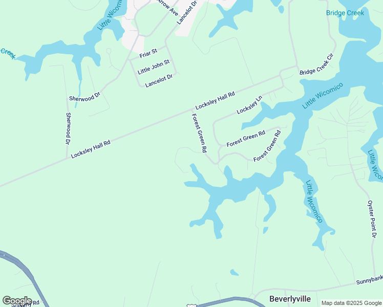 map of restaurants, bars, coffee shops, grocery stores, and more near 45 Forest Haven Lane in Reedville