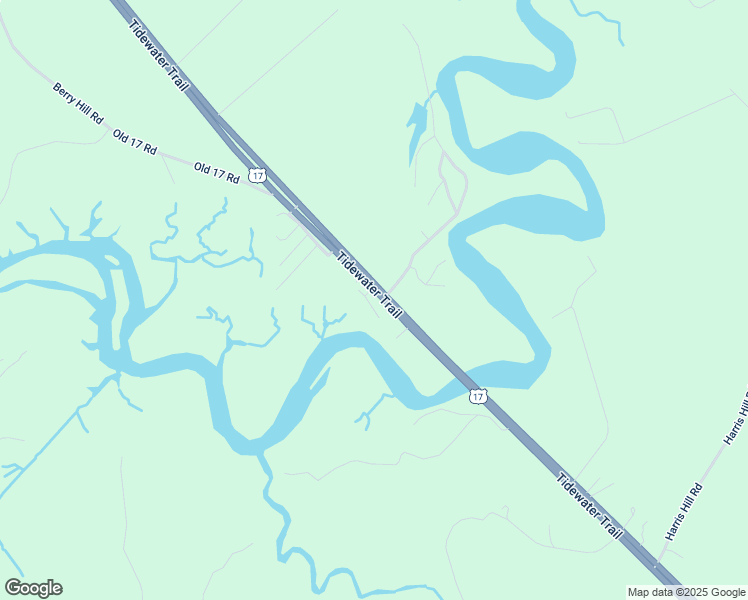 map of restaurants, bars, coffee shops, grocery stores, and more near 25086 Tidewater Trail in Dunnsville