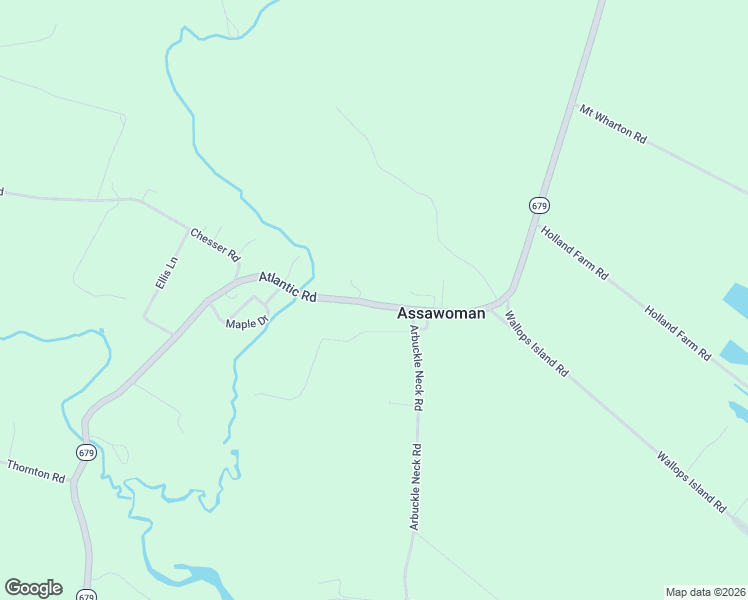 map of restaurants, bars, coffee shops, grocery stores, and more near 12200 Atlantic Road in Assawoman