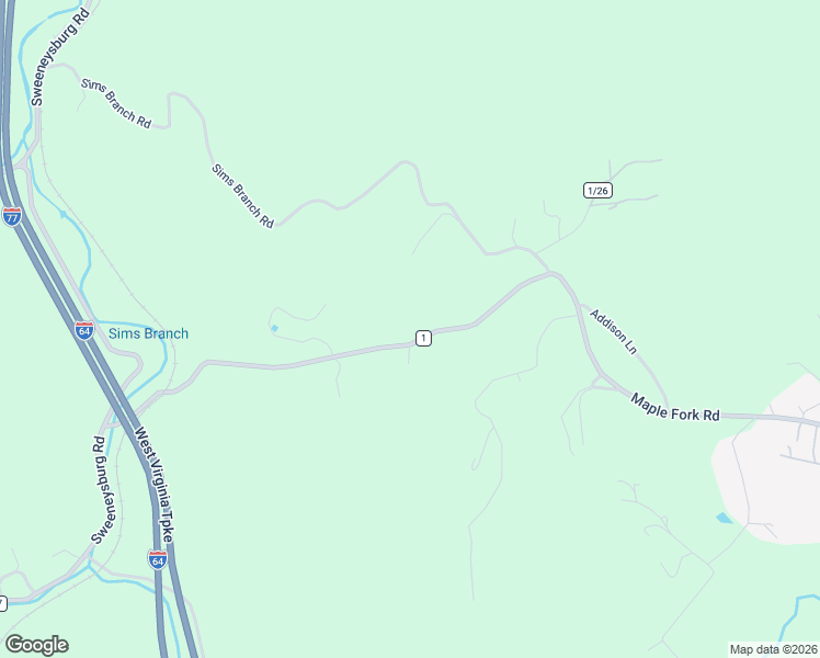 map of restaurants, bars, coffee shops, grocery stores, and more near 1882 Maple Fork Road in Mount Hope