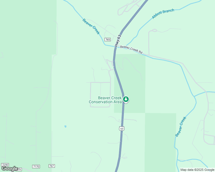 map of restaurants, bars, coffee shops, grocery stores, and more near 12585 County Road 766 in Rolla