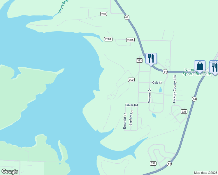 map of restaurants, bars, coffee shops, grocery stores, and more near 26081 Arrowhead Beach Lane in Hermitage