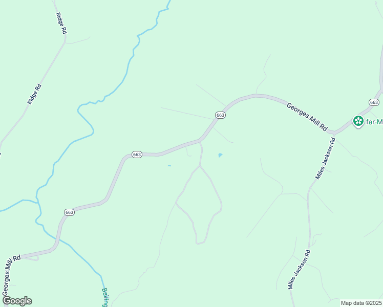 map of restaurants, bars, coffee shops, grocery stores, and more near 1566 Georges Mill Road in Palmyra