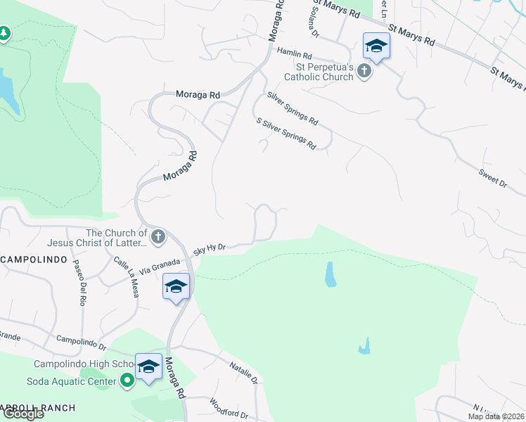 map of restaurants, bars, coffee shops, grocery stores, and more near 630 Sky Hy Circle in Lafayette