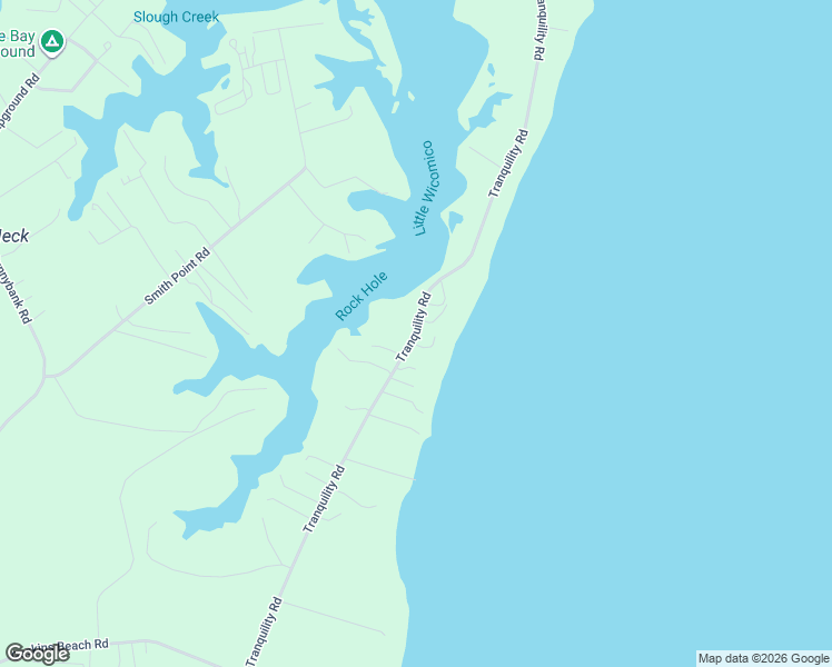 map of restaurants, bars, coffee shops, grocery stores, and more near Tranquility Road in Reedville