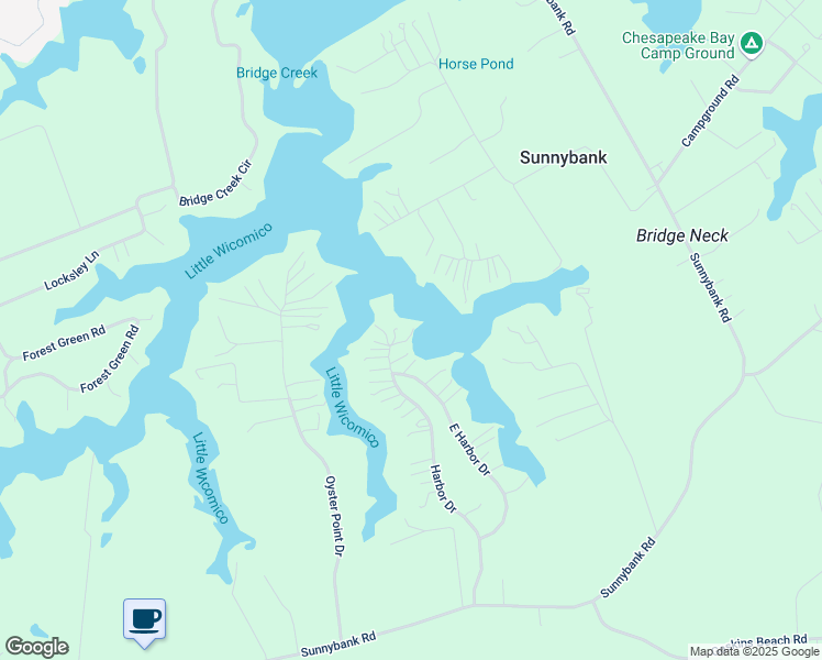 map of restaurants, bars, coffee shops, grocery stores, and more near 620 Harbor Drive in Reedville