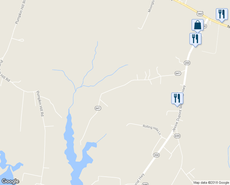 map of restaurants, bars, coffee shops, grocery stores, and more near 599 Lampkintown Road in Burgess