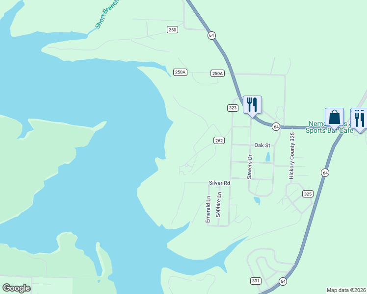 map of restaurants, bars, coffee shops, grocery stores, and more near 26081 Arrowhead Beach Lane in Hermitage