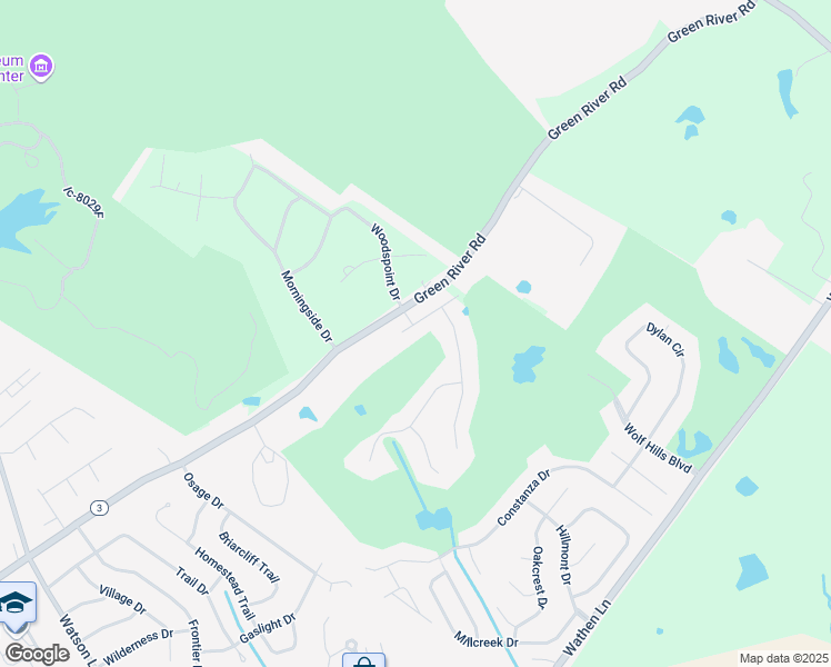 map of restaurants, bars, coffee shops, grocery stores, and more near 3050 Copper Creek Drive in Henderson