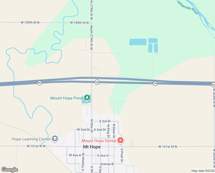 map of restaurants, bars, coffee shops, grocery stores, and more near 710 North Ohio Street in Mount Hope