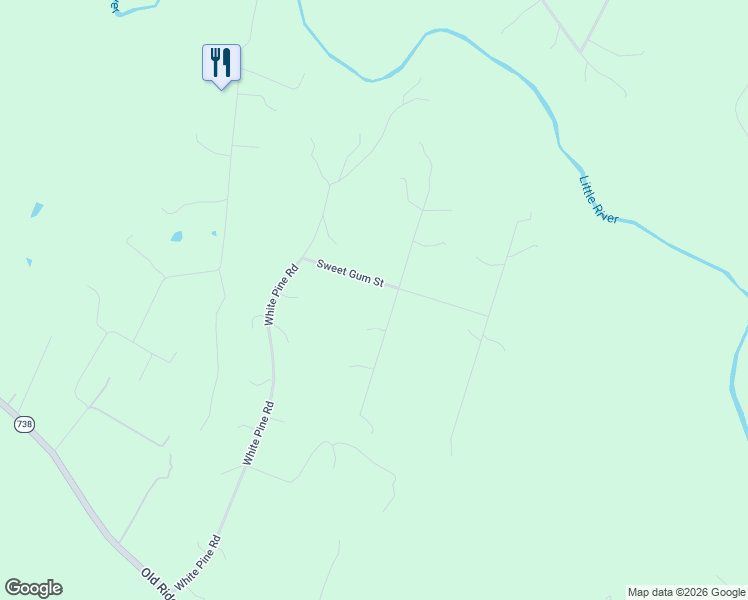 map of restaurants, bars, coffee shops, grocery stores, and more near 13003 Sweet Gum Street in Beaverdam