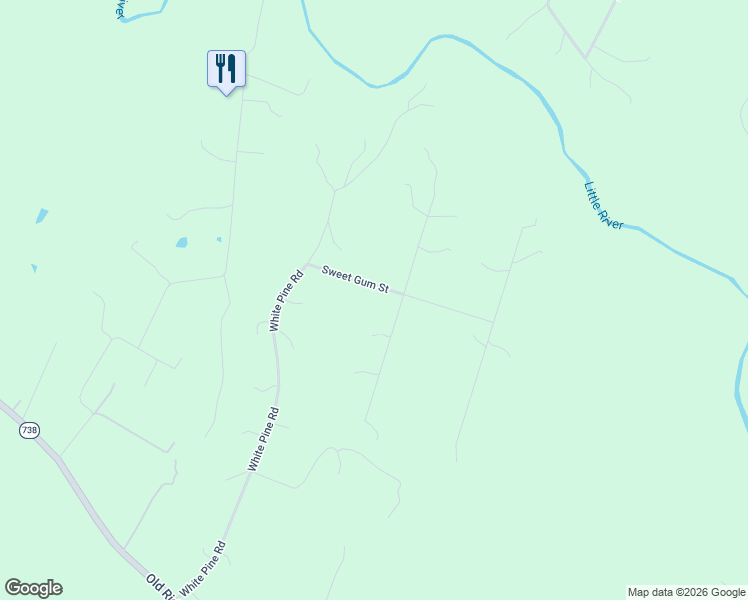 map of restaurants, bars, coffee shops, grocery stores, and more near 13003 Sweet Gum Street in Beaverdam