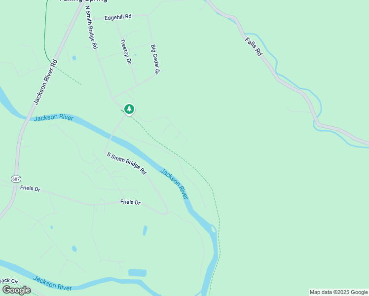map of restaurants, bars, coffee shops, grocery stores, and more near 520 North Smith Bridge Road in Hot Springs