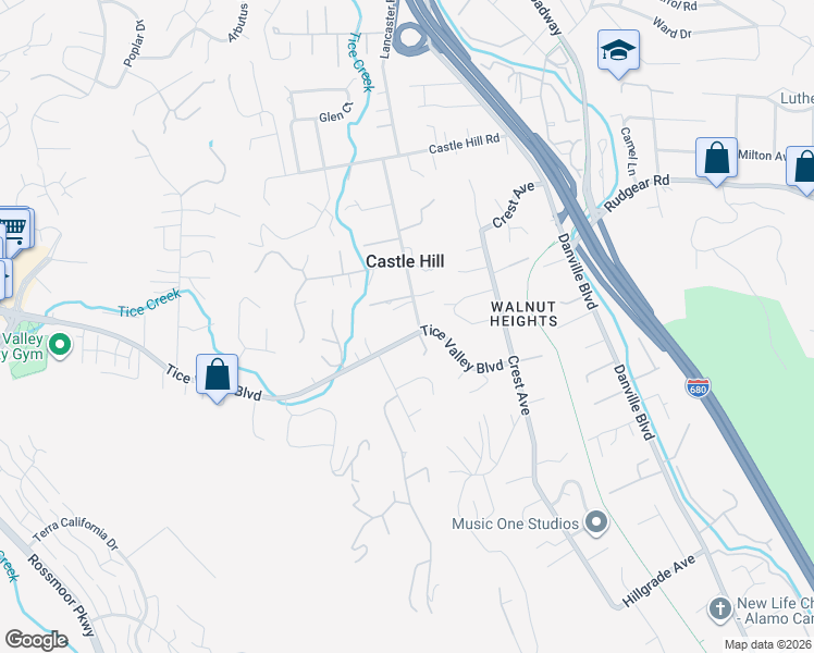 map of restaurants, bars, coffee shops, grocery stores, and more near 1981 Meadow Road in Walnut Creek