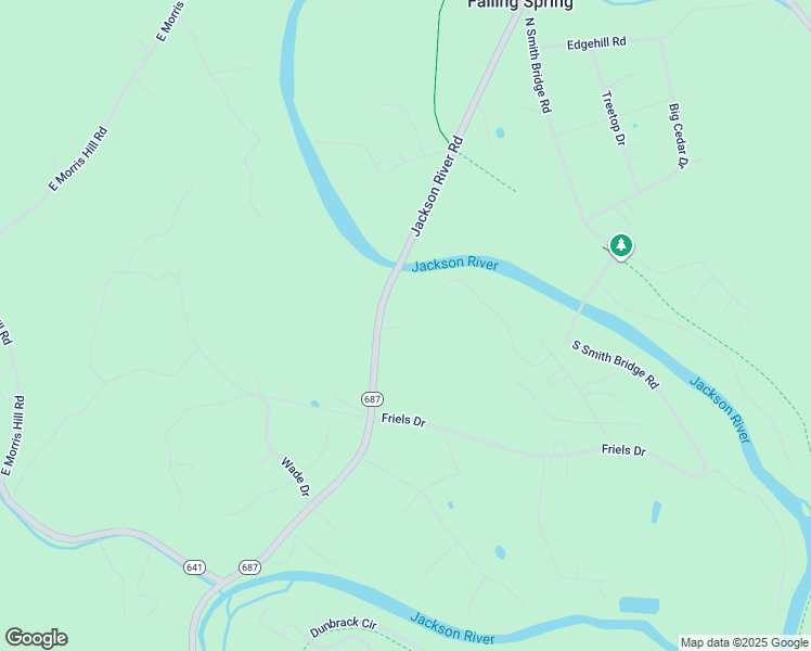 map of restaurants, bars, coffee shops, grocery stores, and more near 4749 Jackson River Road in Covington