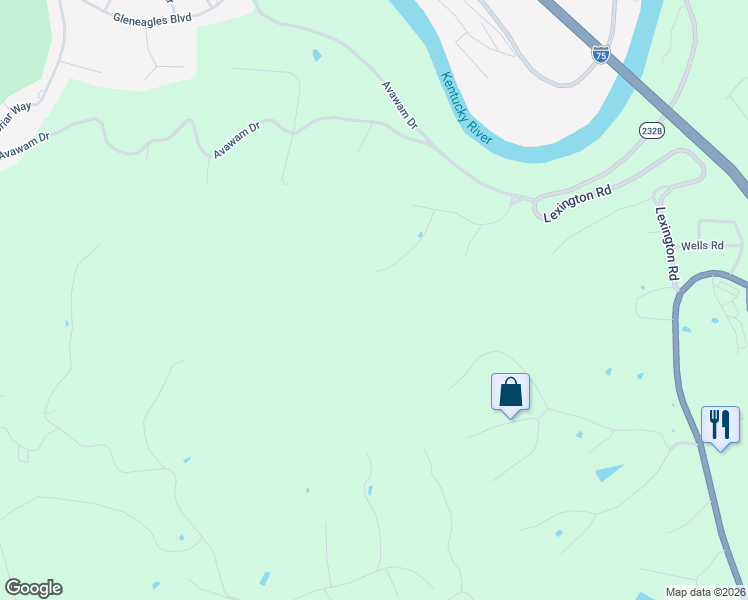 map of restaurants, bars, coffee shops, grocery stores, and more near 641 Persimmon Ridge Trail in Richmond