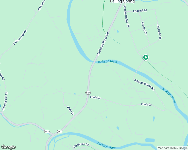 map of restaurants, bars, coffee shops, grocery stores, and more near 4749 Jackson River Road in Covington
