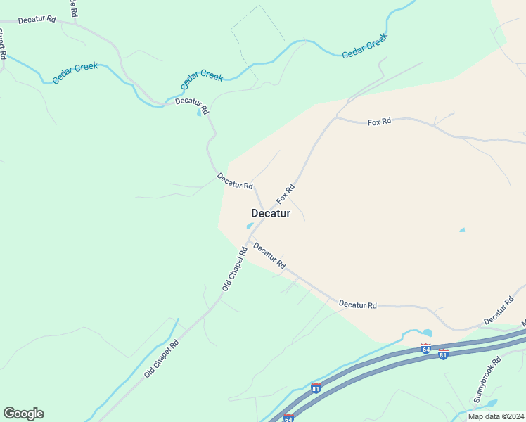 map of restaurants, bars, coffee shops, grocery stores, and more near 947 Decatur Road in Fairfield