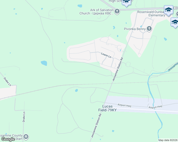 map of restaurants, bars, coffee shops, grocery stores, and more near Shawna Highway in Nicholasville