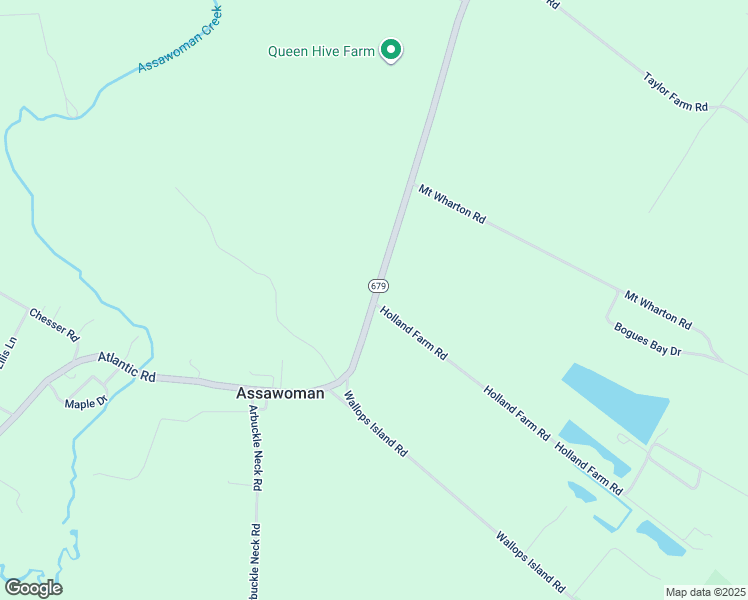 map of restaurants, bars, coffee shops, grocery stores, and more near 11432 Atlantic Road in Temperanceville