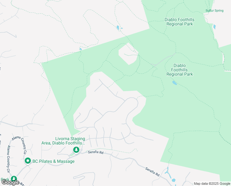 map of restaurants, bars, coffee shops, grocery stores, and more near 216 Dorchester Lane in Alamo