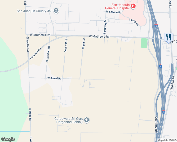 map of restaurants, bars, coffee shops, grocery stores, and more near in French Camp