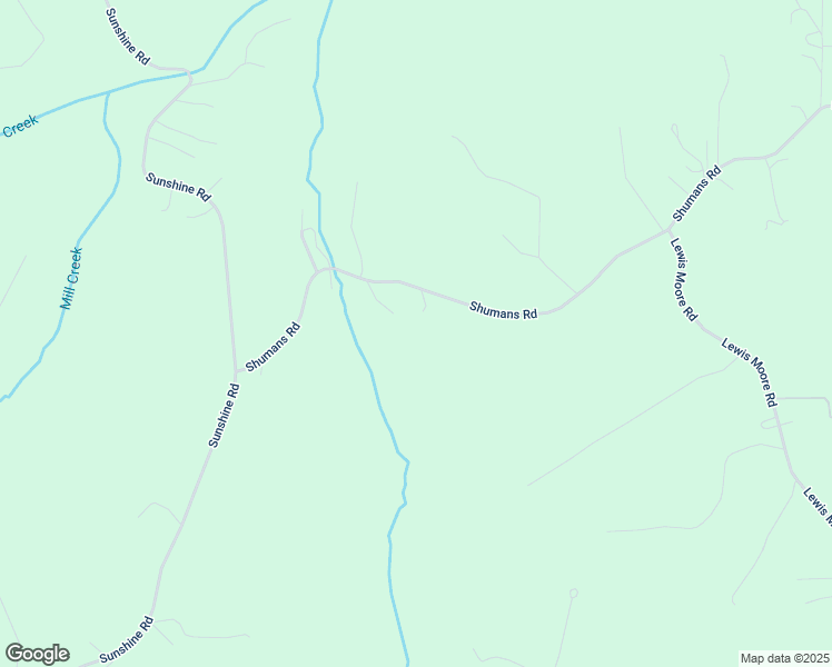 map of restaurants, bars, coffee shops, grocery stores, and more near 18106 Shumans Road in Ruther Glen