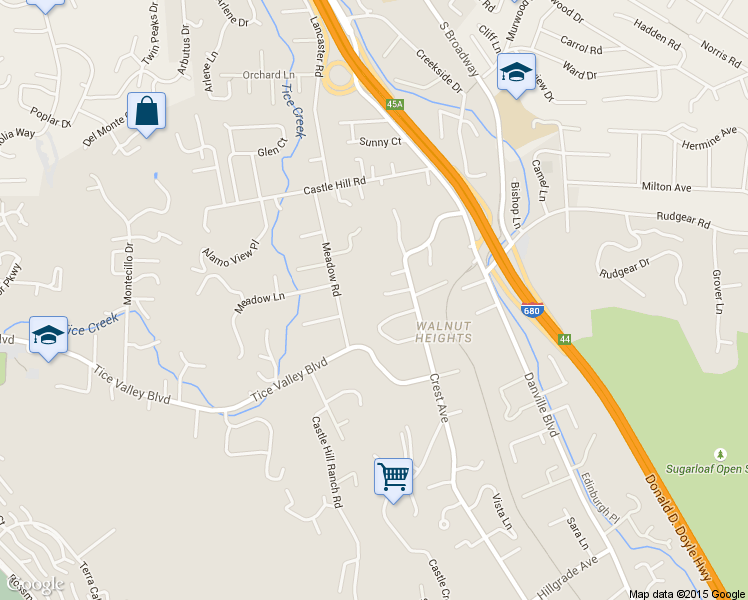 map of restaurants, bars, coffee shops, grocery stores, and more near 42 Sharmar Court in Alamo