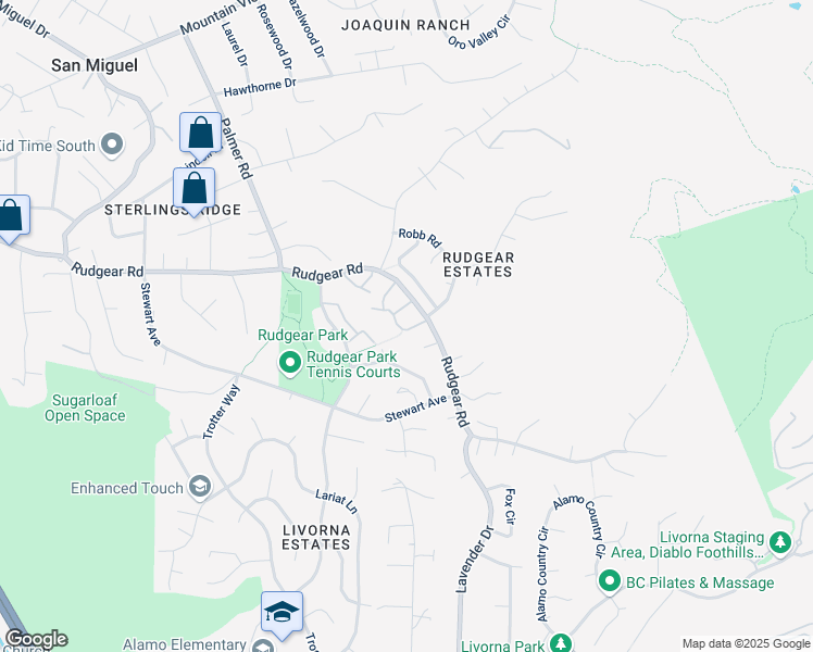 map of restaurants, bars, coffee shops, grocery stores, and more near 1132 Glengarry Drive in Walnut Creek