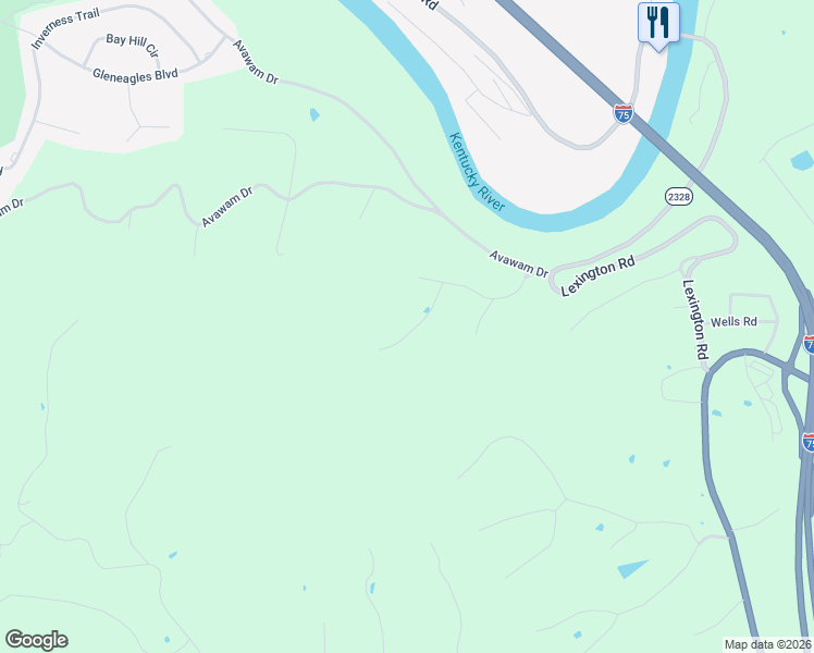 map of restaurants, bars, coffee shops, grocery stores, and more near 620 Persimmon Ridge Trail in Richmond