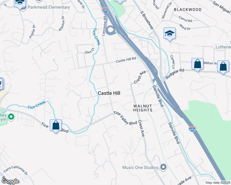 map of restaurants, bars, coffee shops, grocery stores, and more near 42 Sharmar Court in Alamo