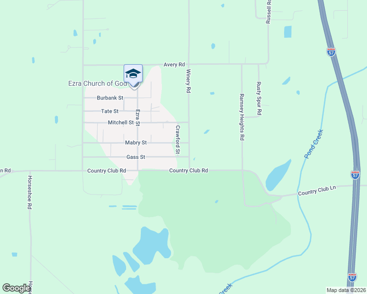 map of restaurants, bars, coffee shops, grocery stores, and more near 1075 Winery Road in West Frankfort