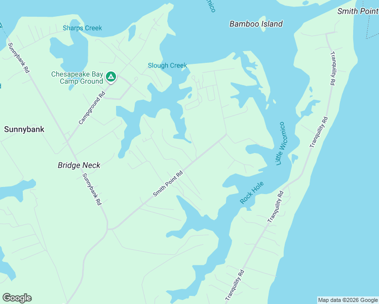 map of restaurants, bars, coffee shops, grocery stores, and more near 509 Smith Point Road in Reedville