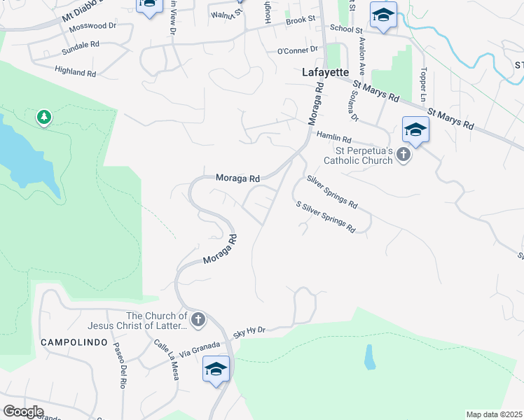 map of restaurants, bars, coffee shops, grocery stores, and more near 755 Old Jonas Hill Road in Lafayette
