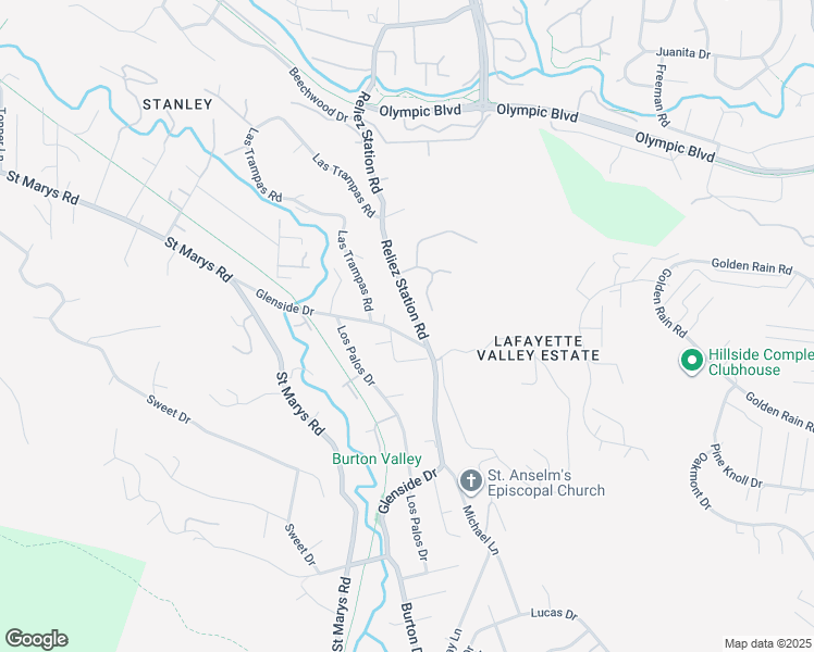 map of restaurants, bars, coffee shops, grocery stores, and more near 10 Dianne Court in Lafayette