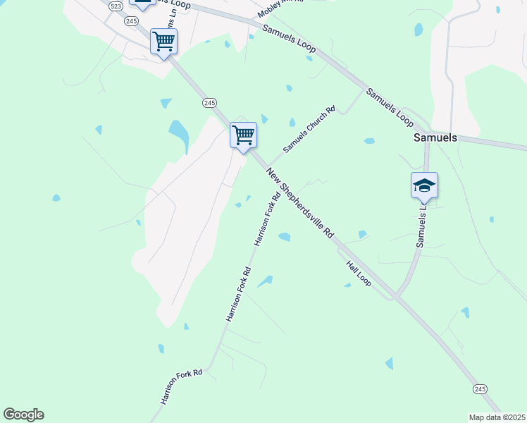 map of restaurants, bars, coffee shops, grocery stores, and more near 100 Harrison Fork Road in Coxs Creek