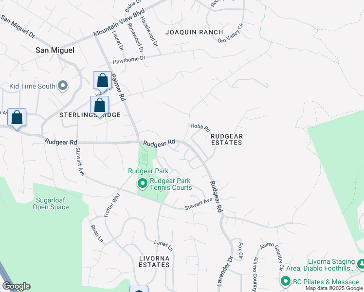 map of restaurants, bars, coffee shops, grocery stores, and more near 1109 Cardigan Drive in Walnut Creek