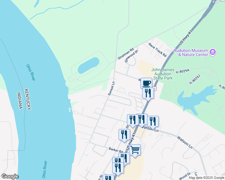 map of restaurants, bars, coffee shops, grocery stores, and more near 2813-2819 Sunset Lane in Henderson