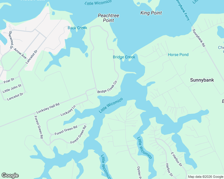 map of restaurants, bars, coffee shops, grocery stores, and more near 840 Bridge Creek Circle in Reedville