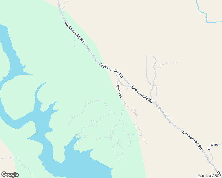 map of restaurants, bars, coffee shops, grocery stores, and more near 14138 Park Avenue in Jamestown