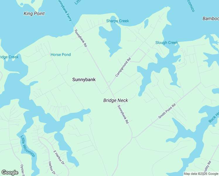 map of restaurants, bars, coffee shops, grocery stores, and more near 1677 Sunnybank Road in Reedville