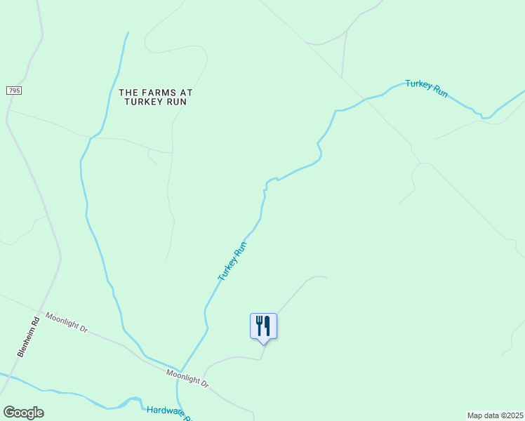 map of restaurants, bars, coffee shops, grocery stores, and more near 5600 Moonlight Drive in Scottsville
