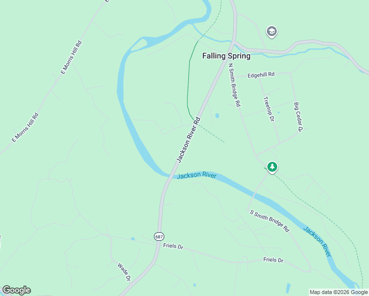 map of restaurants, bars, coffee shops, grocery stores, and more near in Falling Spring