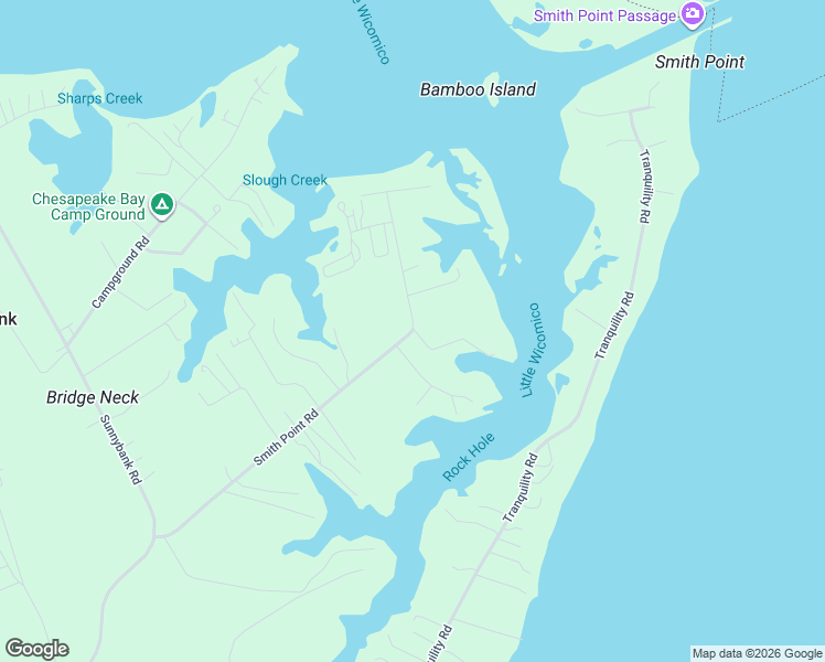 map of restaurants, bars, coffee shops, grocery stores, and more near 758 Smith Point Road in Reedville